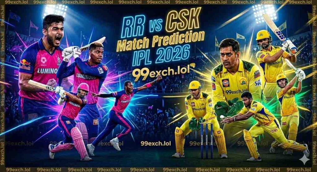 99exch RR vs CSK IPL 2026 Prediction