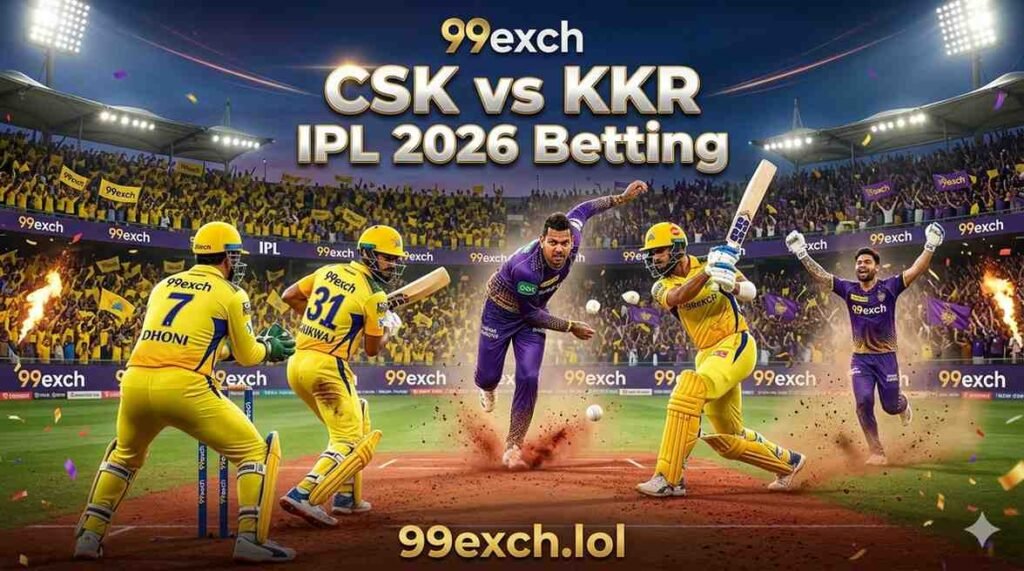 99exch CSK vs KKR IPL 2026 betting