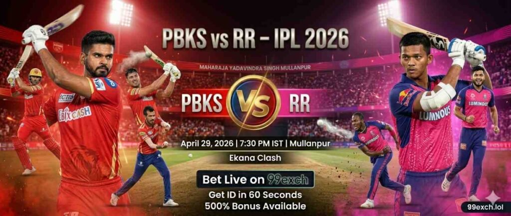 PBKS vs RR betting ID