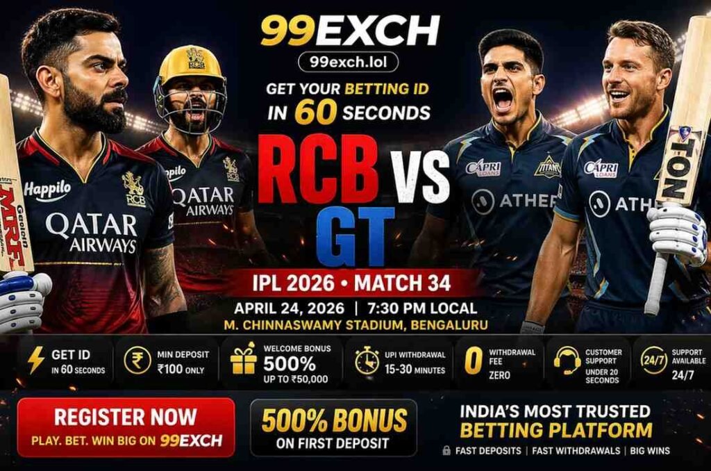 RCB vs GT betting ID