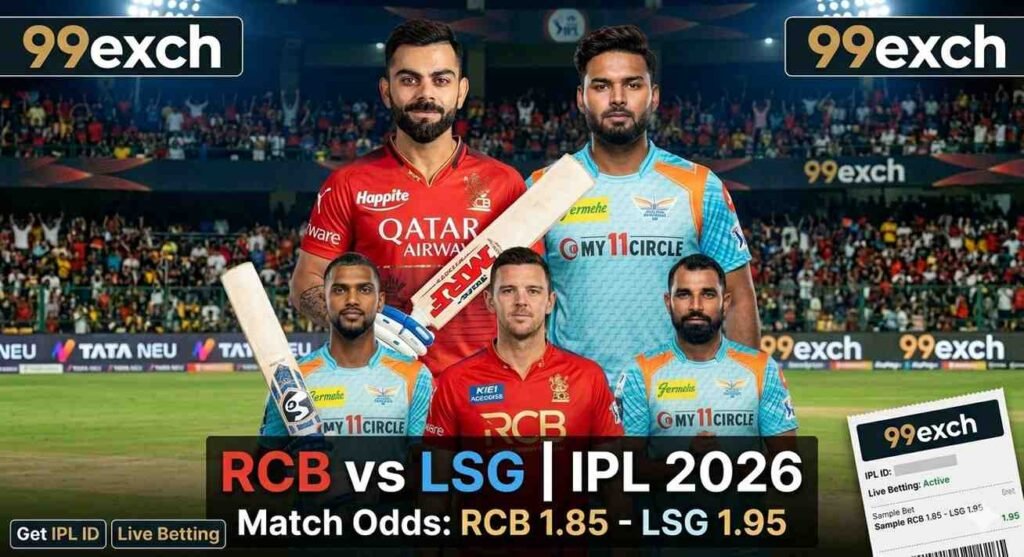 RCB vs LSG IPL 2026 betting