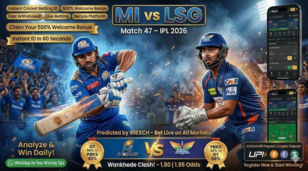 MI vs LSG betting odds