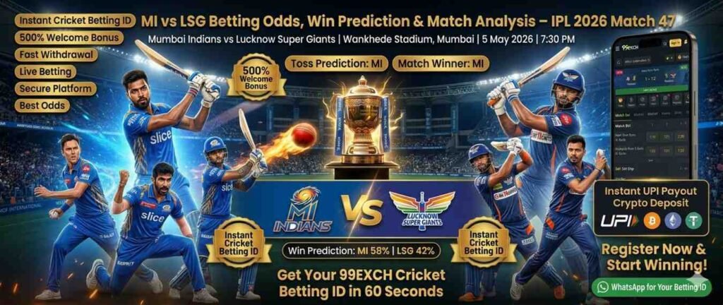 MI vs LSG betting ID