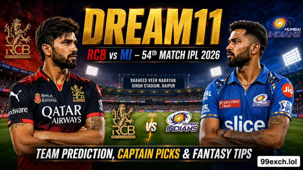 RCB vs MI Dream11 team