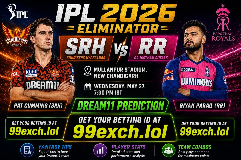 SRH vs RR Dream11 Prediction