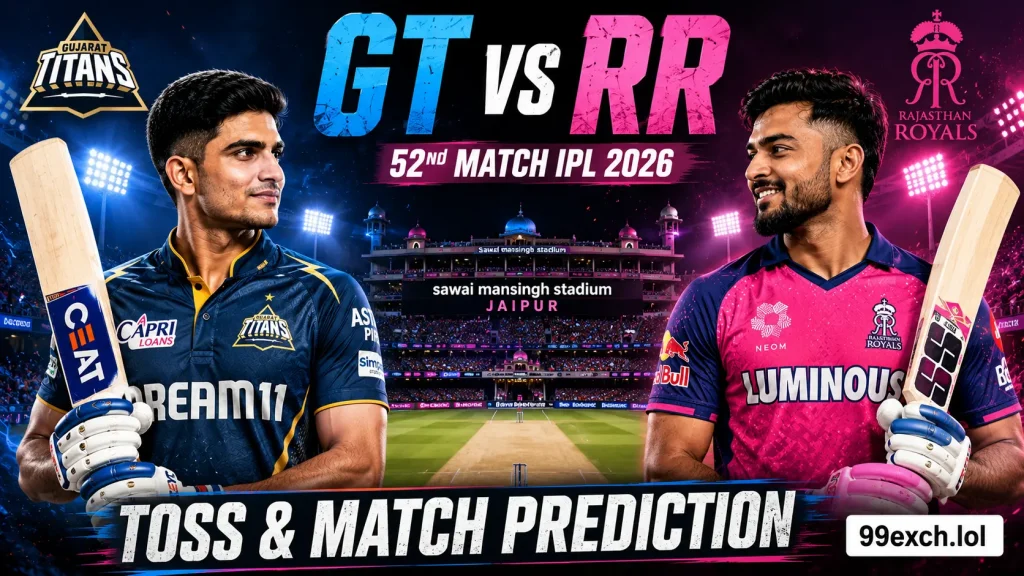 GT vs RR toss and match prediction