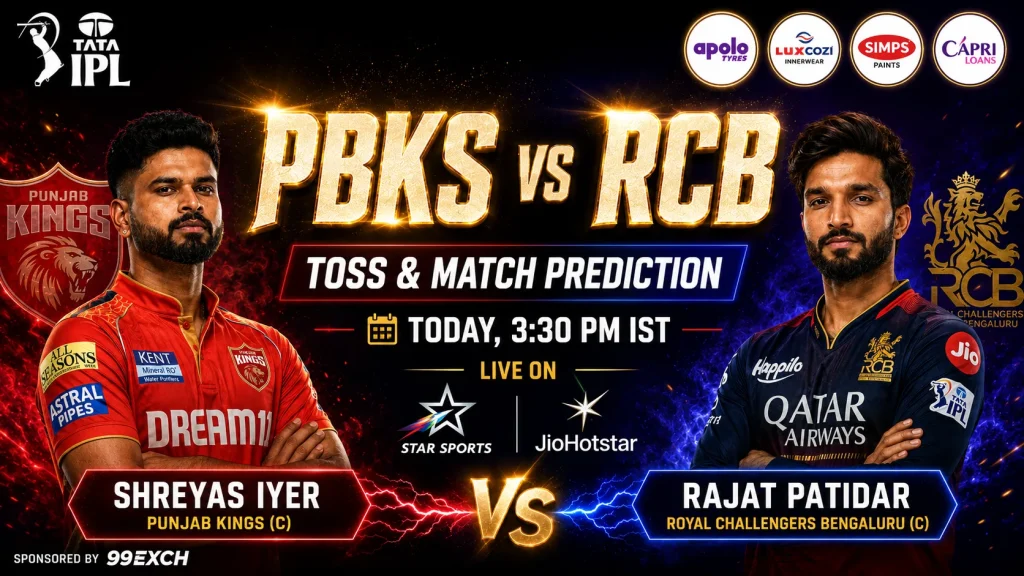 PBKS vs RCB toss and match prediction