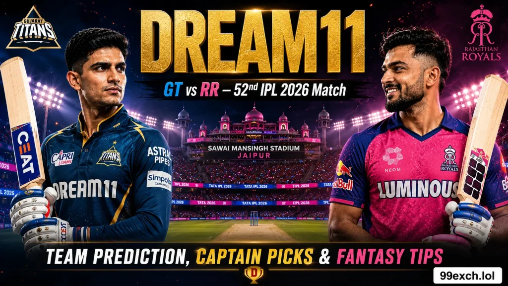 GT vs RR Dream11 team prediction