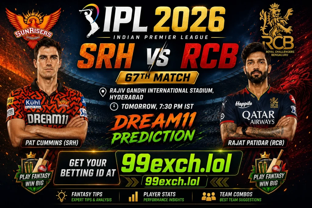 SRH vs RCB Dream11 Prediction