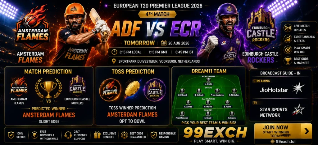 ADF vs ECR, 4th Match