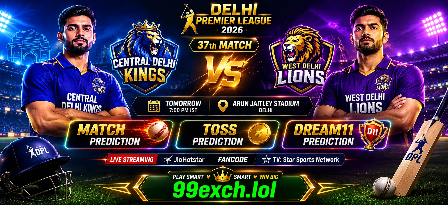 CDK vs WDL match prediction DPL 2026