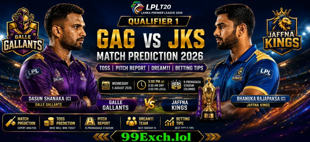 Galle Gallants vs Jaffna Kings match prediction