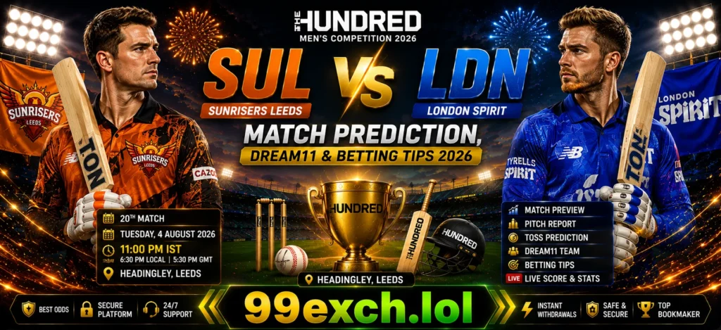 Sunrisers Leeds vs London Spirit match prediction