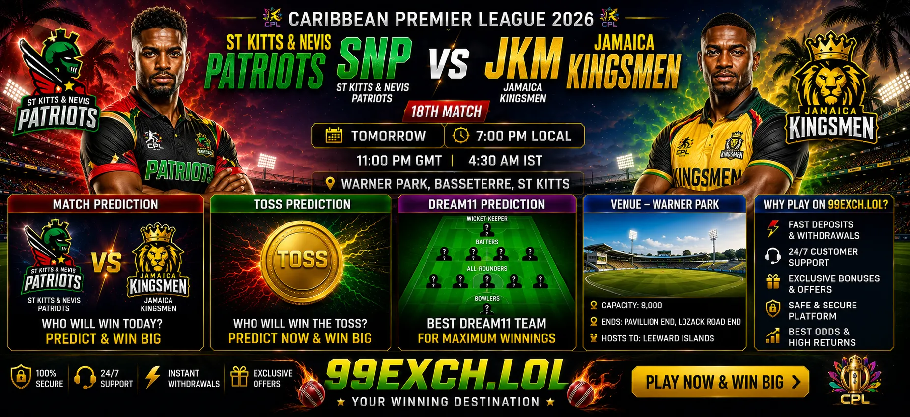 SNP vs JKM match prediction CPL 2026