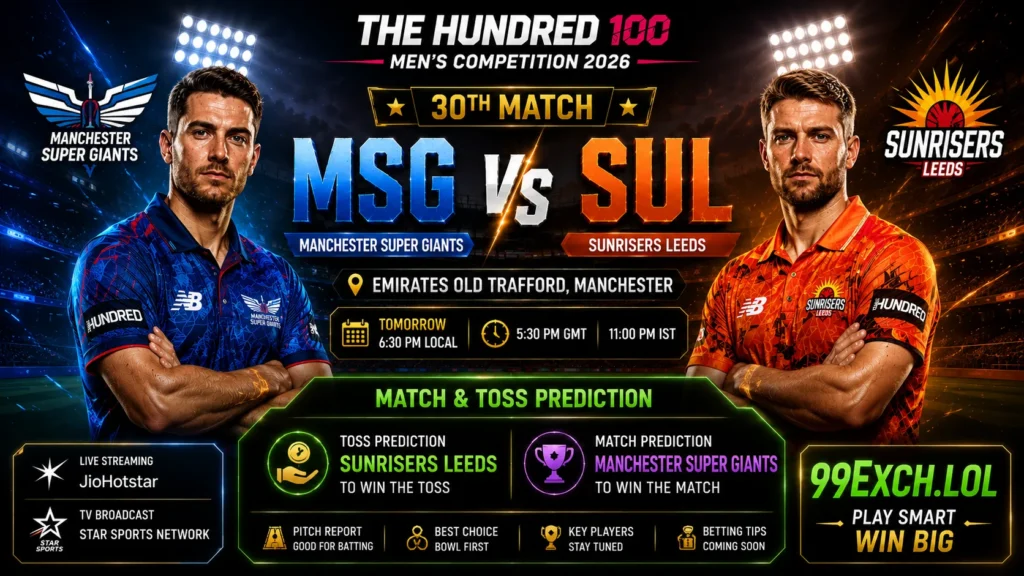 MSG vs SUL 30th Match prediction