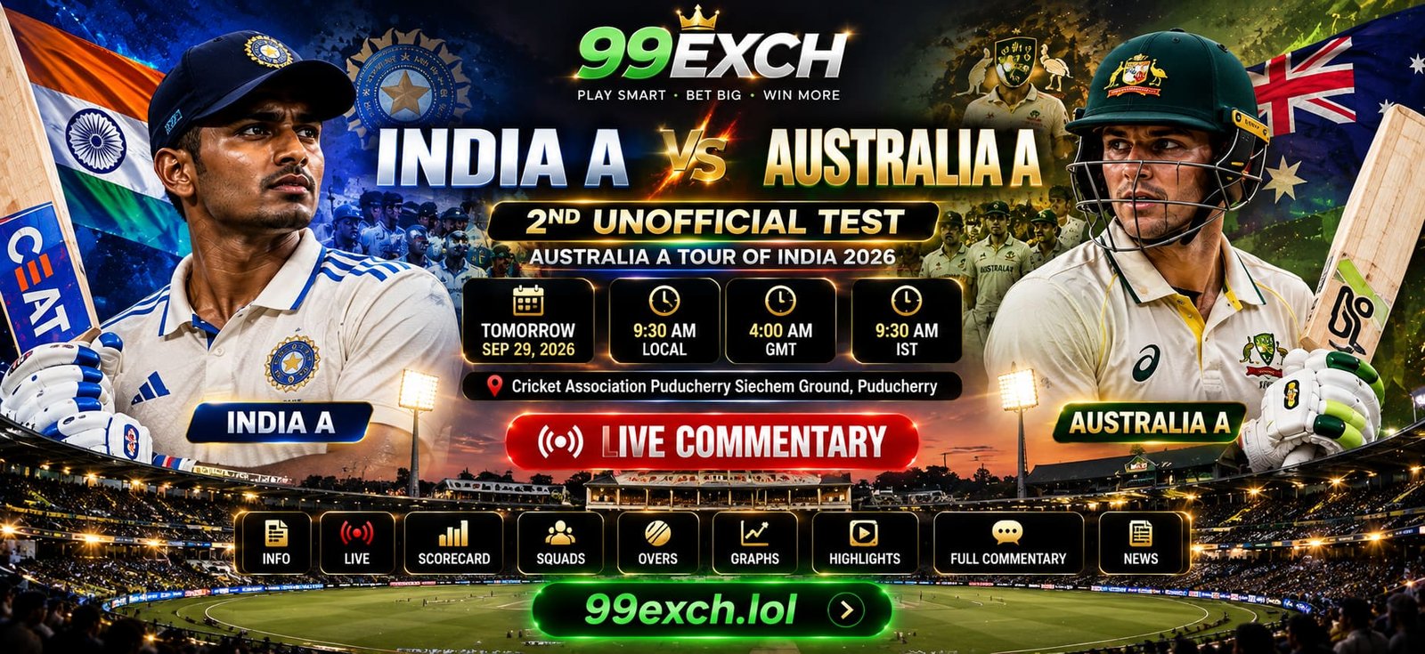 India A vs Australia A 2nd unofficial Test prediction