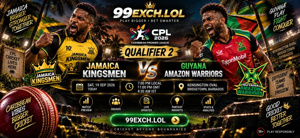 Jamaica Kingsmen vs Guyana Amazon Warriors