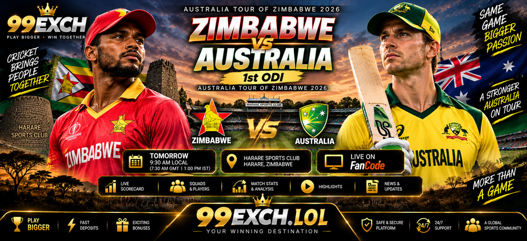 Zimbabwe vs Australia 1st ODI Match Prediction